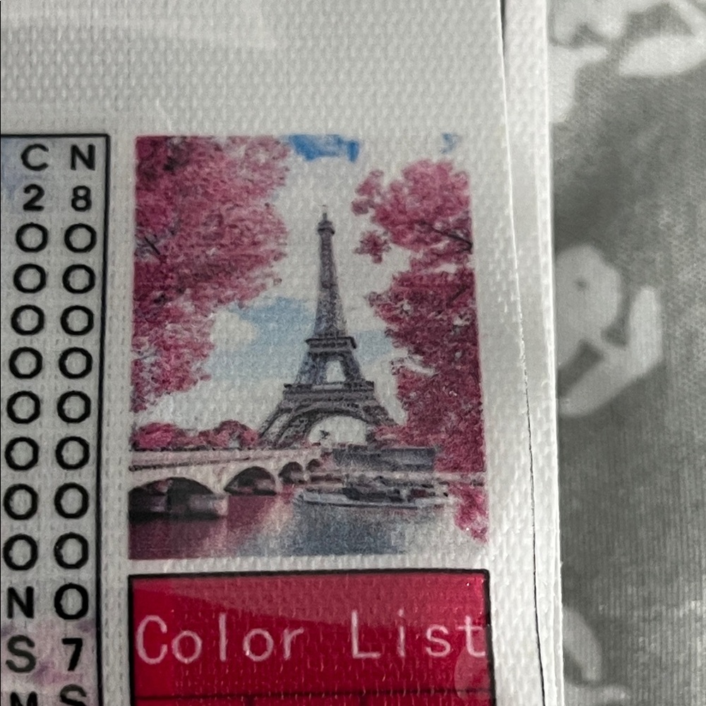 Eiffel Tower Pink and Red Diamond Painting Kit